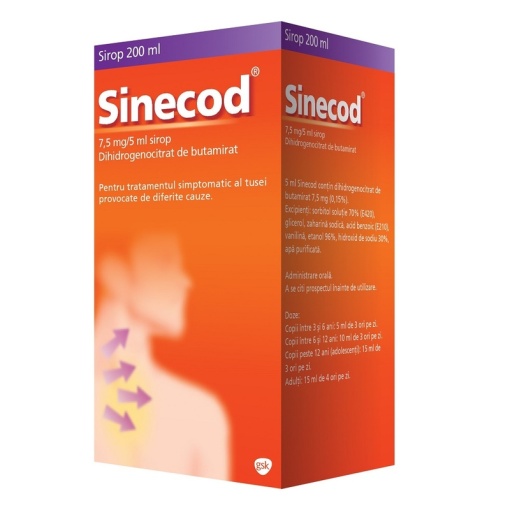 SINECOD 7,5MG/5ML 200 ml soluție