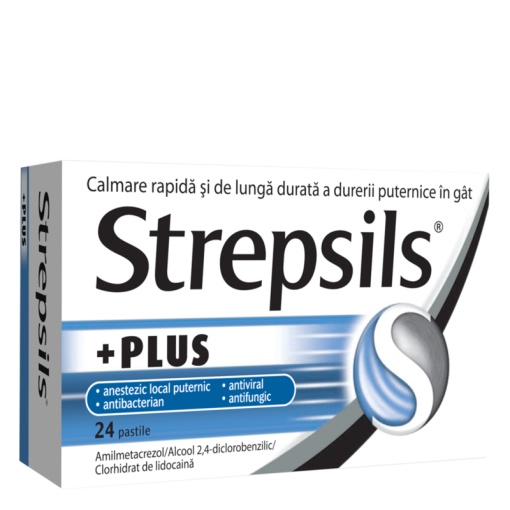 STREPSILS PLUS 24 pastile