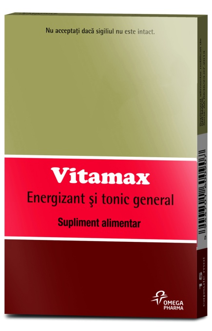 Vitamax capsule 40% reducere la a doua cutie 15 capsule