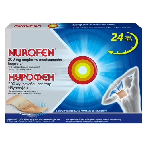 NUROFEN 200MG EMPLASTRU 2 emplastru