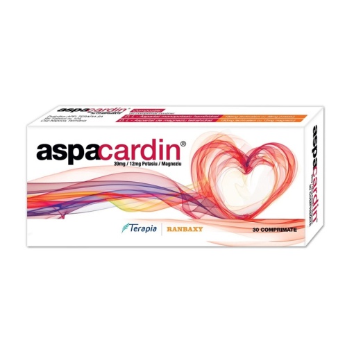 ASPACARDIN 39MG/12MG 30 comprimate