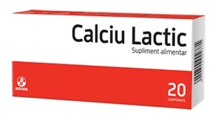 Calciu lactic 20 comprimate
