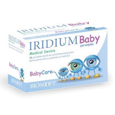 Iridium baby șervetele 28 servetele ambalate individual