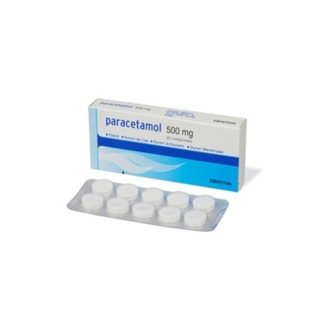 PARACETAMOL ZENTIVA 500MG 20 comprimate