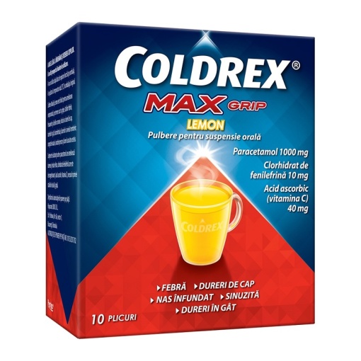 COLDREX MAXGRIP LEMON 10 plicuri