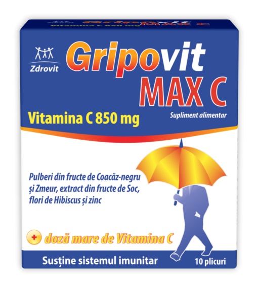 Gripovit MAX C 10 plicuri