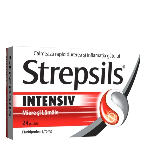 STREPSILS INTENSIV MIERE ȘI LĂMÂIE 24 pastile