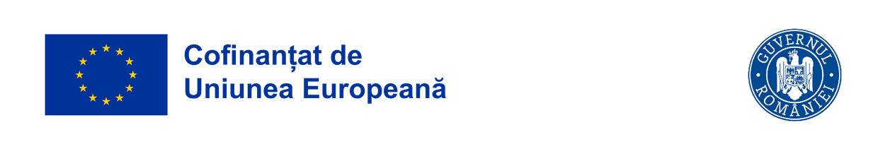 Proiect cofinanțat de Uniunea Europeană și Guvernul României