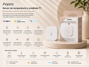 Aqara T1 – Senzor Temperatură și Umiditate Zigbee, Apple Home - Img 2