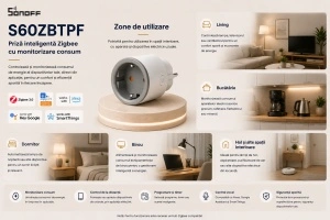 Sonoff S60ZBTPF – Priză Smart Zigbee - Img 3