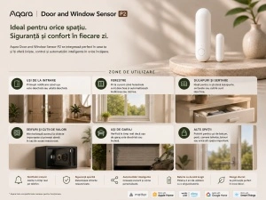 Aqara P2 – Senzor Ușă/Fereastră Thread, Apple Home, Matter - Img 4