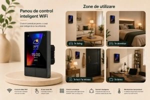 Panou de control inteligent WiFi SONOFF NSPanel (negru, 120mm) - Img 3