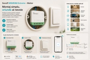 Sonoff MINIR4M – Releu Smart WiFi, Matter - Img 4