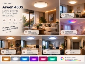Yeelight Arwen 450S – Plafonieră inteligentă RGB - Img 3
