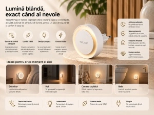 Yeelight Plug-in Sensor Nightlight – Lumină de Noapte cu Senzor - Img 2