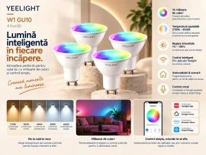 Yeelight W1 GU10 Dimmable – Set 4 Spoturi Smart - Img 2