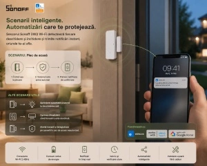 Senzor pentru Ușă/Fereastră Sonoff DW2 Wireless - Img 3