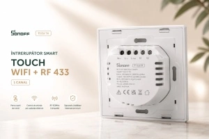 Sonoff T1 EU TX – Întrerupător Inteligent WiFi + RF 433, 1 Canal - Img 5