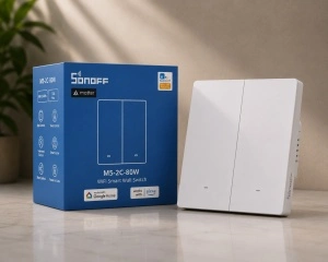 Sonoff M5-2C-80W – Întrerupător Smart WiFi, Matter, 2 canale pentru cadru - Img 4