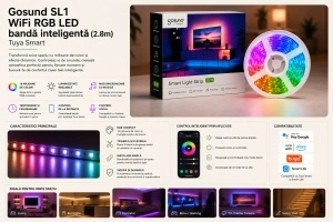 Gosund SL1 – Bandă LED Smart WiFi RGB - Img 2