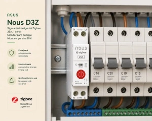 Nous D3Z – Siguranță Inteligentă pe Șină DIN, Zigbee 25A, Monitorizare Consum - Img 5