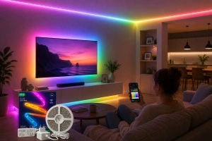 Nous F5 – Bandă LED Smart WiFi, RGB - Img 4