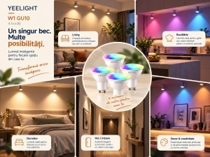 Yeelight W1 GU10 Dimmable – Set 4 Spoturi Smart - Img 3