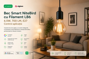 NiteBird LB6 – Bec/Lampă Smart WiFi, E27 - Img 5