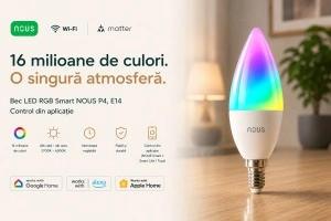 Nous P4 – Bec Smart WiFi, E14, RGB - Img 2