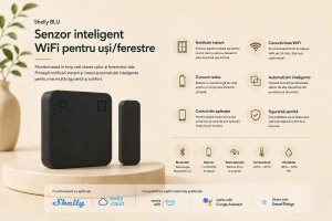 Senzor pentru uși/ferestre Shelly BLU Bluetooth - Img 2