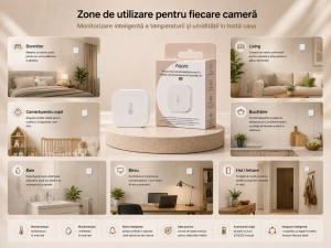 Aqara T1 – Senzor Temperatură și Umiditate Zigbee, Apple Home - Img 4