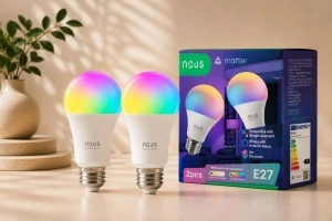 Set Nous P3 – Set 2 Becuri Smart WiFi, E27, RGB