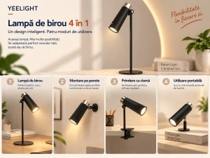 Yeelight 4-in-1 – Lampă de birou reîncărcabilă - Img 3