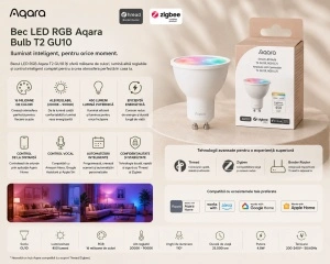 Aqara Bulb T2 – Bec Led Smart Zigbee, GU10, RGB - Img 2
