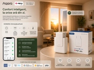 Aqara Curtain Driver E1 ROD- Sistem Inteligent de Automatizare pentru Draperii , Zigbee, Montaj pe Tijă - Img 4