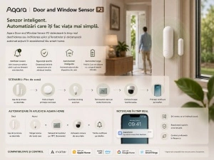 Aqara P2 – Senzor Ușă/Fereastră Thread, Apple Home, Matter - Img 3