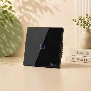 Intrerupator Inteligent cu Touch Sonoff T3 EU TX, Wireless + RF 433, 1 canal