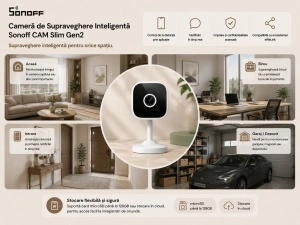 Sonoff CAM Slim Gen2 – Cameră Smart Interior - Img 3