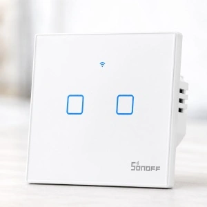 Sonoff T0 EU TX – Întrerupător Inteligent WiFi, 2 Canale
