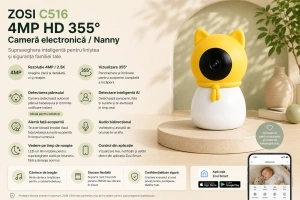 ZOSI C516 4MP HD 355° Cameră video Nanny - Img 2