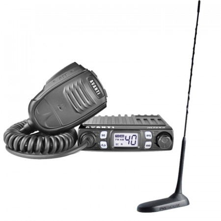 Promotie statie radio CB Avanti Micro + antena CB President New Virginia