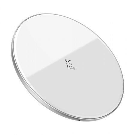Incarcator wireless Baseus Simple, 15W (alb)