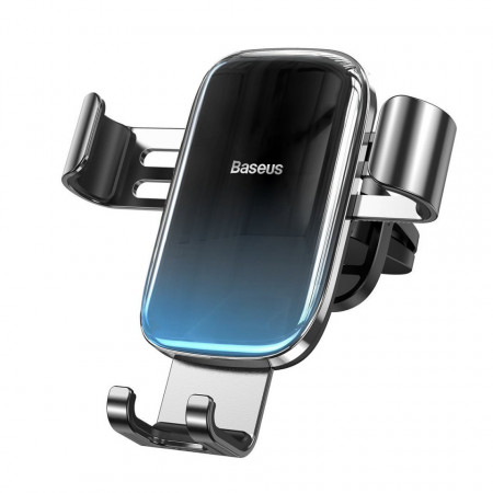 Suport gravitational Baseus Glaze pt grila aer, aluminium (negru)