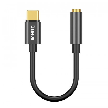 Adaptor audio Baseus L54 USB-C + mini jack 3,5mm (negru)