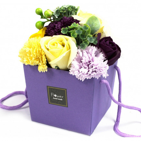 Buchet de flori de sapun - Flori de gradina violet