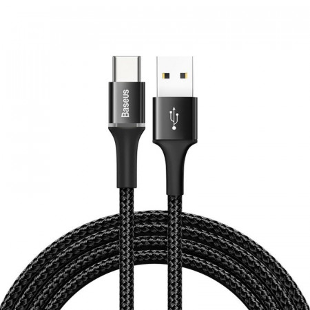 Cablu USB-C cu iluminare LED Baseus Halo 2A 2m (negru)
