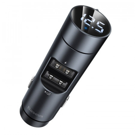 Modulator FM cu incarcator Baseus Energy Column, 5V, 3.1A (gri)