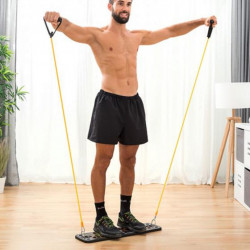 Aparat multifunctional pentru sport acasa cu benzi de rezistenta si ghid de exercitii Pulsher - Img 13