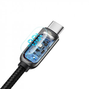 Cablu USB-C la USB-C Baseus Display, 5A, 100W, 1m (negru) - Img 10