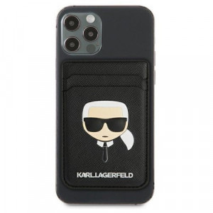 Portofel Karl Lagerfeld Saffiano Karl Head, MagSafe (negru) - Img 2